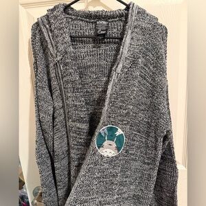 My Neighbor Totoro Cardigan with Totoro and Soot Sprite Patches